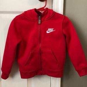 Nike zipped hoodie